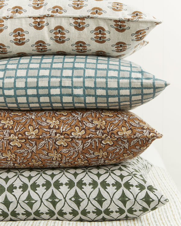 Fiore Sahara Linen Cushion, 20" x 20"