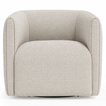 Aline Swivel Chair - White/Cream Chenille