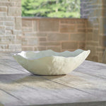 Obscura Outdoor Bowl, Warm White, 16"W x 5"H x 12"D