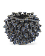 Manitapi Small Blue Vase, 7"H x 8.75"Dia