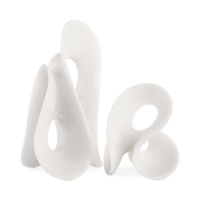 Silent Wave Indoor-Outdoor Sculptures, S/2