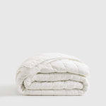 European Linen Box Quilt Collection, White