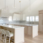 Surrey 24" Counter Stool, Cream White Leather