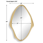 Aster Mirror, 24"W x 36"H
