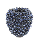 Manitapi Medium Blue Vase, 11.5"H x 11.5"Dia