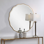 Aneta Round Mirrors, Gold, 42"