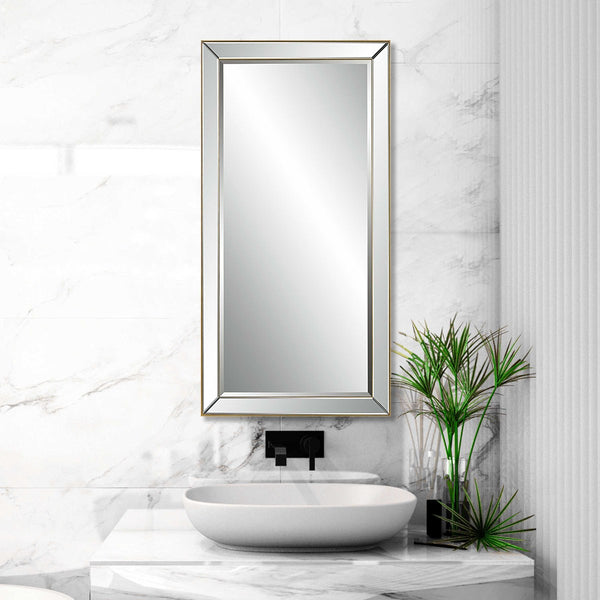 Lytton Mirror, Gold, 24"W X 48"H X 1"D
