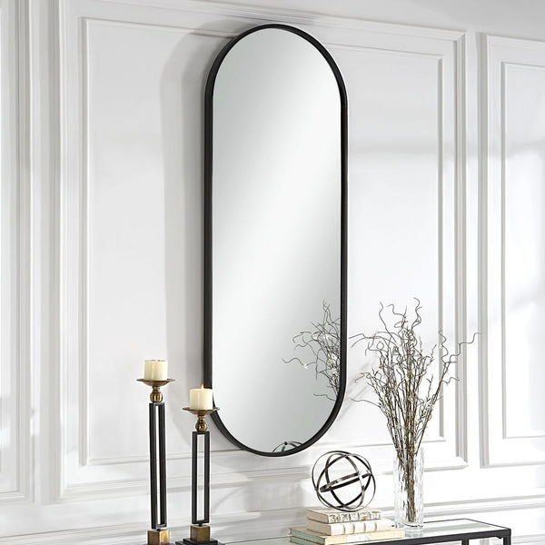 Varina Tall Black Mirror, 22"W x 60"H