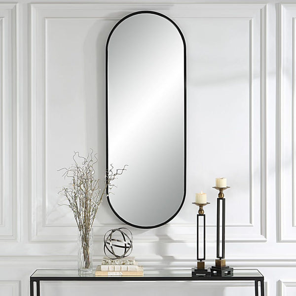 Varina Tall Black Mirror, 22"W x 60"H