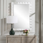 Haya Mirror, White, 28"W x 40"H