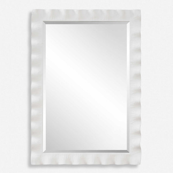 Haya Mirror, White, 28"W x 40"H