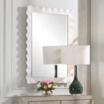 Haya Mirror, White, 28"W x 40"H