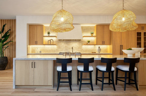 Andorra Wicker Pendant-Medium, Natural