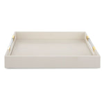 Wessex Tray, White, 19"W x 3"H x 14"D