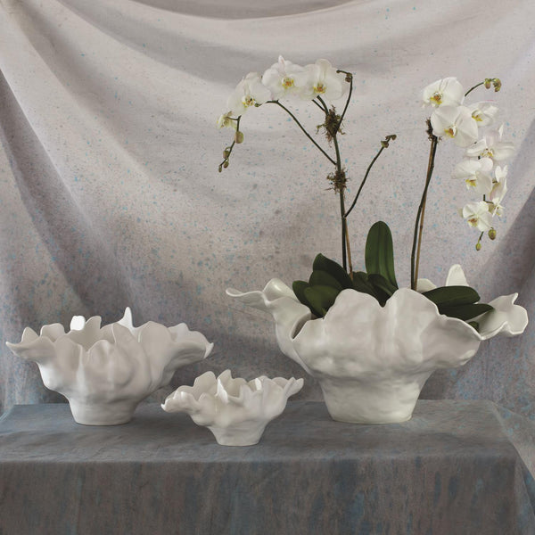 Meteor Bowl, Ivory, 3 Sizes