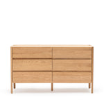 Nell Dresser, 6 Drawers, Light Oak, 63"W