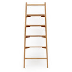 Tosta Leaning Shelf, Light Oak, 26.75" W × 17.25" D × 75.5" H