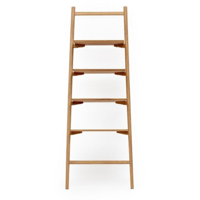 Tosta Leaning Shelf, Light Oak, 26.75" W × 17.25" D × 75.5" H