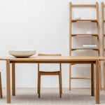 Tosta Leaning Shelf, Light Oak, 26.75" W × 17.25" D × 75.5" H