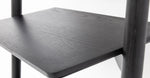 Tosta Leaning Shelf, Black, 26.75" W × 17.25" D × 75.5" H