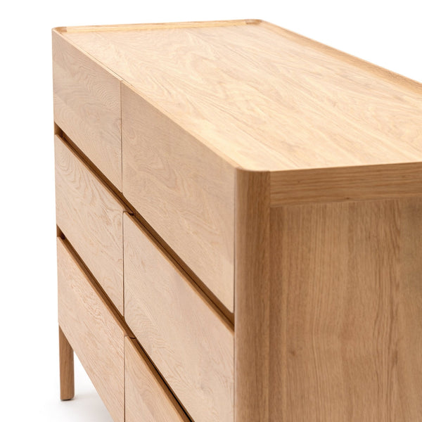 Nell Dresser, 6 Drawers, Light Oak, 63"W
