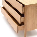 Nell Dresser, 6 Drawers, Light Oak, 63"W