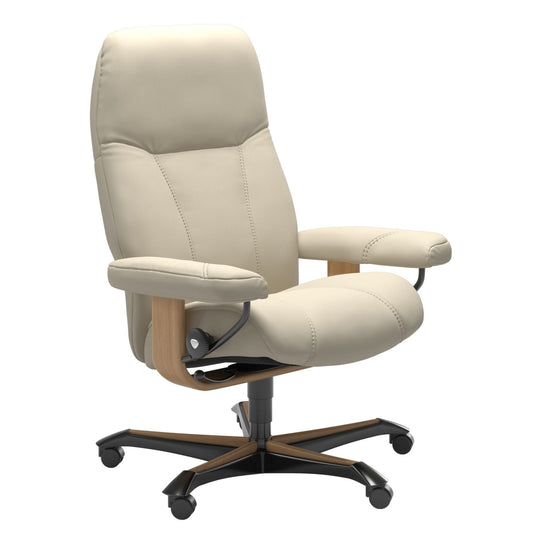 Consul Office Chair, Batick Cream/Oak