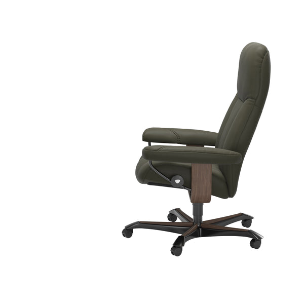 Consul Office Chair, Paloma Shadow/Walnut