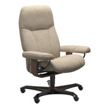 Stressless® Consul Home Office Chair, Daisy Beige/Walnut