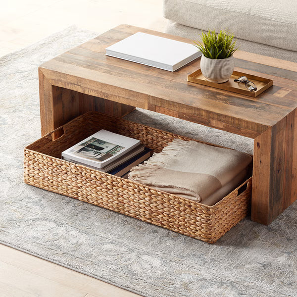 Water Hyacinth Coffee Table/Under Bed Bin, 34.25" x 18"