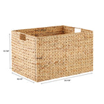 Water Hyacinth Bin Natural, 5 Sizes