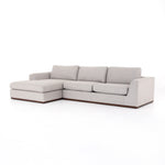 Colt 2-PC Sectional Left, Aldred Silver, 129"