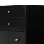 Belmont 8 Drawer Tall Dresser, Black, 35.5"W x 19.75"D x 48"H