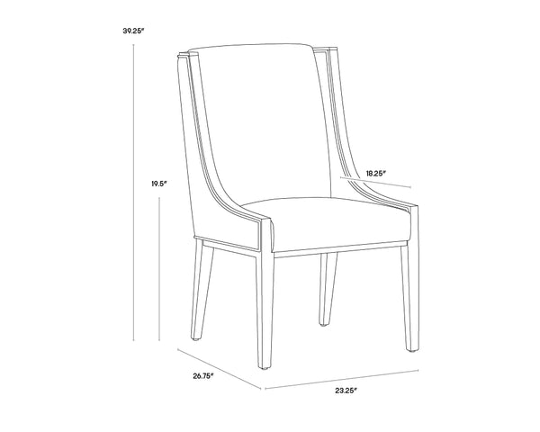 Idalia Dining Chair, Belfast Oatmeal