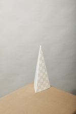Checker Tree Figurine White, 14"