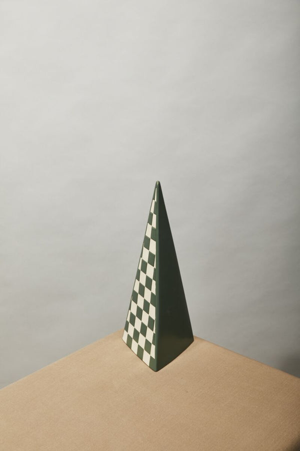 Checker Tree Figurine Green, 11"