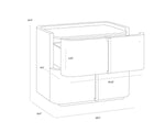 Jamille Nightstand 26"W
