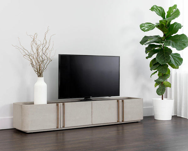 Jamille Media Console, 80"W x 19"D x 14.5"H