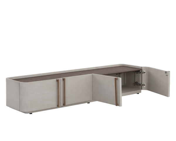 Jamille Media Console, 80"W x 19"D x 14.5"H