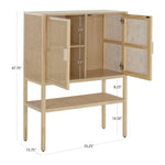 Kezia Highboard, 35.25"W x 15.75"D x 47.75"H