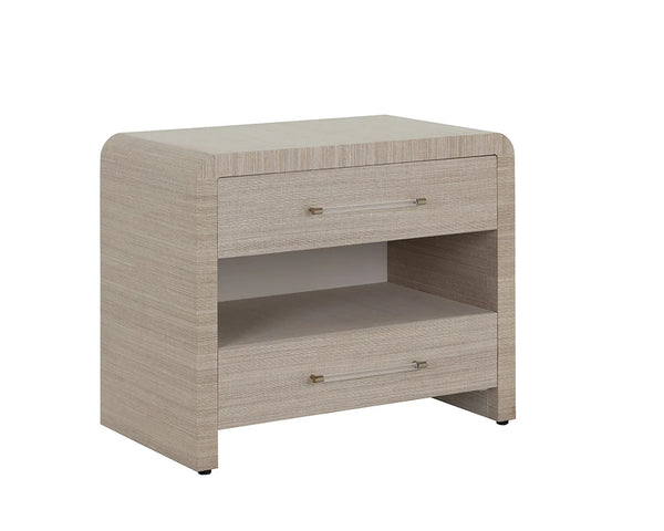 Atherton Nightstand, Sand, 34"W