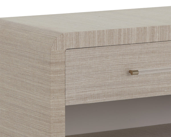 Atherton Nightstand, Sand, 34"W
