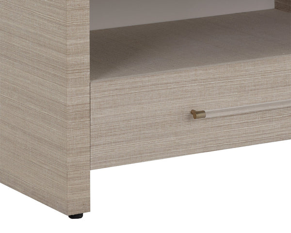 Atherton Nightstand, Sand, 34"W