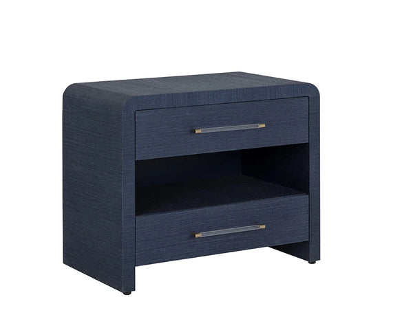 Atherton Nightstand, Indigo, 34"W