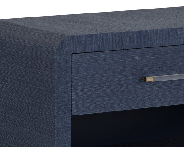 Atherton Nightstand, Indigo, 34"W