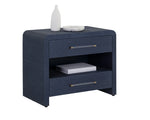 Atherton Nightstand, Indigo, 34"W