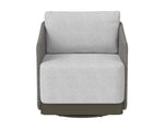Allariz Swivel Armchair, Warm Grey