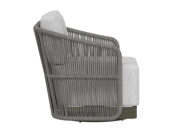 Allariz Swivel Armchair, Warm Grey
