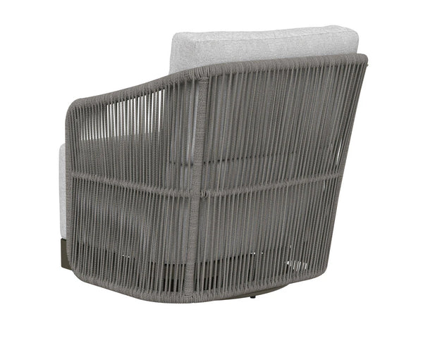 Allariz Swivel Armchair, Warm Grey