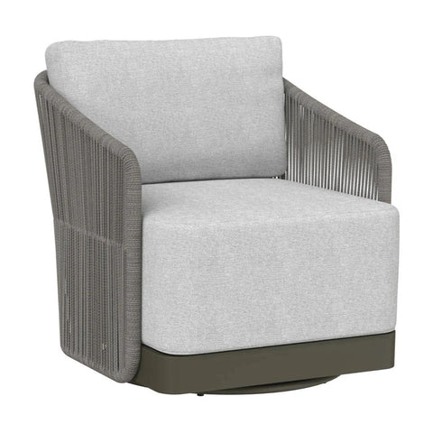 Allariz Swivel Armchair, Warm Grey